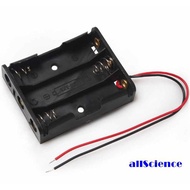 3*AA Double A 1.5V 4.5V Battery Holder Casing with Leads
