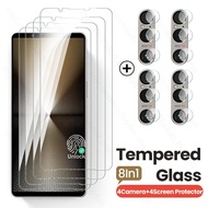 8In1 9H Tempered Glass For Sony Xperia 1 VI 1VII 1VI Xperia1VI 5G Camera Lens Screen Protector For S