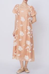 OLV - Đầm kiểu hoa suông Lorella Fleur Dress in Orange