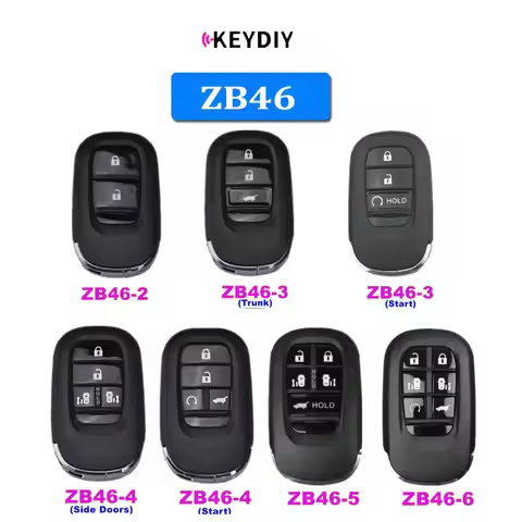 KEYDIY KD ZB46 Universal Smart Key ZB46-2 ZB46-3 ZB46-4 ZB46-5 ZB46-6 for KD-MAX KD-X2 Car Key Fit 2