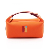 【二手】愛馬仕 HERMES 手提包 Bride à Black PM Orange Feu 104346M Orange Feu 帆布 Bride à Black PM Orange Feu