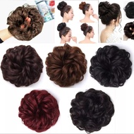 HAIR TIE WIG HAIR BUN WIG HAIR HAIR SYNTHETIC HAIR RUBBER WIG