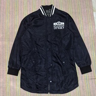 Jacket Bomber Varsity Urban Crew by Litmus Hitam Original Second Prelo