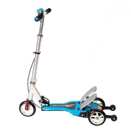 New Children's Scooter Double Bicycle Power Scooter Children's Folding Three-Wheel Toy Car
