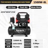 1500W High Power Air Compressor Heavy Duty Electric Air Pump Professional Oil Free Silent Type Power