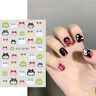 Stiker Kuku 5D Kartun Cartoon Jelly Lucu Sticker Nail Campur Emoji Monster Dekorasi Nail Art Lotso S