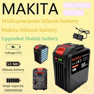 Makita 198000mAh ultra-high capacity lithium battery 21-198V NAIXIKA 30 Cells power tool battery Ext