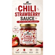 AB Saucery Chili Strawberry Sauce | Sweet & Spicy Condiment for Pizza Burgers Adobo Seafood Meat
