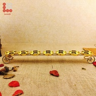 Lovoski Vintage Style 7 Tealight Butter Candle Stand Buddha Ghee Lamp Holder Buddha Hall Desktop Dec