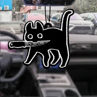 Black Cat Holding a Hilton Hotel Incense Car Hotel Incense Car Hotel Incense Car Fragrance Car Fragr