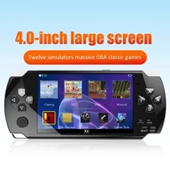 【High Quality】 X6 4.0 Inch Handheld Portable Game Console 8G 32G Preinstalle 1500 Free Games Support