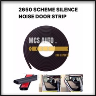 UNIVERSAL CAR RUBBER SCHEME SILENCE NOISE DOOR STRIP SOUND PROOF INSULATION 4.3M DOUBLE D 2650