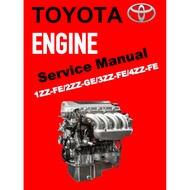 TOYOTA ENGINE 1ZZ-FE / 2ZZ-GE /3ZZ-FE /4ZZ-FE SERVICE REPAIR WORKSHOP MANUAL