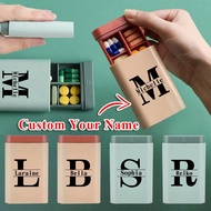 Customized Name Travel Pill Box Medicine Organizer Case Multi-Compartment Pill Storage Dispenser Por