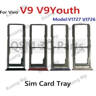 Sim Card Tray For VIVO V9 V9 Youth Sim Card Slot Holder Card Holder Reader SD Slot Adapter Replaceme