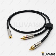 1Mtr Audio Aux Cable 3.5mm Jack Stereo Female To 2 RCA Male