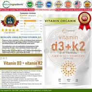 D3K2 5000IU Vitamin D3 5000 IU + K2 100 mcg Micro-[Ingredients] 300 Softgels 100% Sealed BoxOriginal