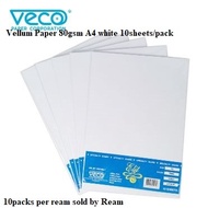 Elit Vellum Paper 80gsm A4 white by REAM