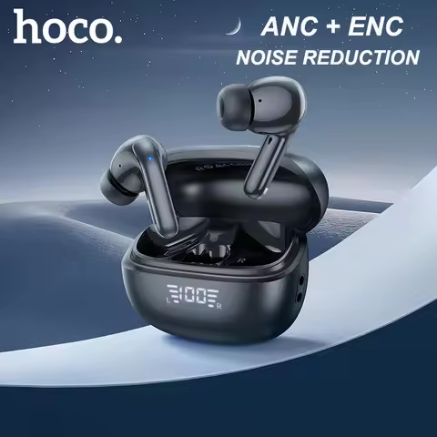 HOCO EQ5 ANC+ENC Bluetooth 5.3 Wireless Earphone Active Noise Cancellation Hifi Stereo Sound Dual Mi