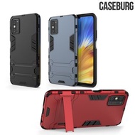 HUAWEI Honor X10 Max CASEBURG Hybrid S 座枱支架 雙物料四邊全包 手機套2103A