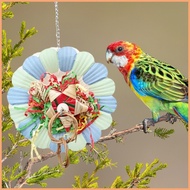 Parrot Toys Shredder Paper Toy Flower Shape Bird Cage Toys for Budgies Conures Love Birds Parrots Parakeets yikuiamy