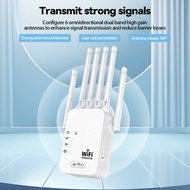 VI 6 Antenna Wifi Repeater Fast Speed WiFi Range Extender 2.4G WiFi Signal Amplifies 300Mbps B7