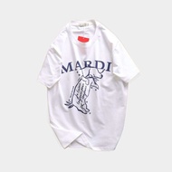 พร้อมส่ง เสื้อยืด  Mardi Mercredi เสื้อยืดแขนสั้นผู้หญิง