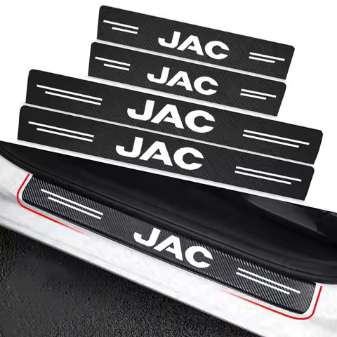 Carbon Fiber Car Trunk Bumper Protective Sticker For JAC Refine J3 J4 J7 JS2 JS3 JS4 KR1 S2 3 4 5 7 