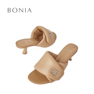 Bonia Medium Brown Fiona Heeled Sandals | Kasut Sandal Tinggi