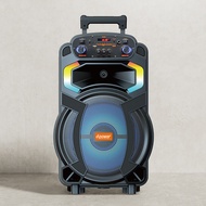 ลำโพง ไร้สาย 180W D-Power รุ่น K66 K77 K88 ขนาด 12" มีไมค์พร้อม แบตในตัว พกพาได้ มีล้อลาก มีประกัน