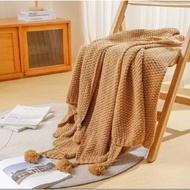 Knitted pattern sofa cover size 65×170cm, 130×170cm
