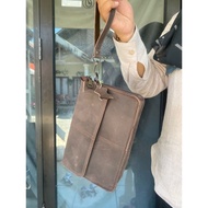 Multifunctional genuine leather sling bag - Genuine leather Handbag