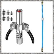 [feidan33.ph] Grease Coupler Heavy-Duty Quick Release Grease Coupler NPTI/8 10000 PSI Two Press Easy