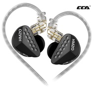 CCA HM20 HiFi Wired Earphone Hybrid Technology 1DD+7BA In Ear Earbuds Headset Sport Game Mobile Phon