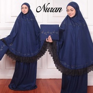 deve mukena nuran korneli renda timbul renda laser satin sutra velvet dewasa jumbo TRENDY TERKINI