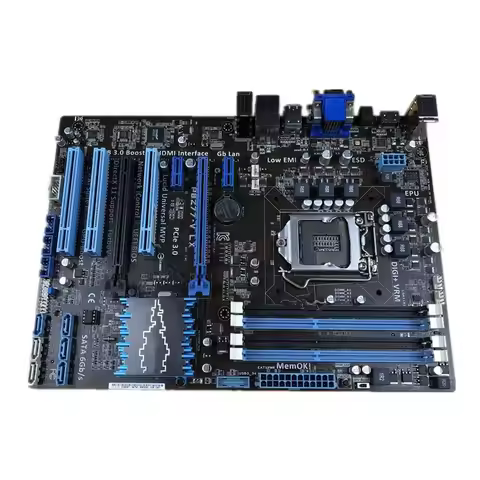 P8Z77-V LX desktop motherboard LGA 1155 DDR3 i3 i5 22/32nm CPU USB3.0 32GB SATA3 VGA HDMI Z77 mainbo