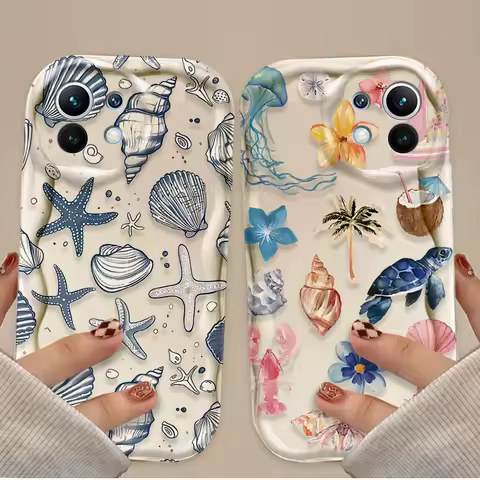 Colorful Marine Organism Case for Xiaomi POCO X7 X6 X5 X3 NFC F7 Ultra F6 F5 Pro F4 F3 GT M5S C65 C7