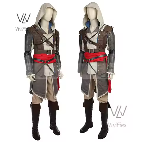 Uniform Outfits Complete Customization Suit Halloween PartyAssassins Cosplay Edward Costume Creed Bl