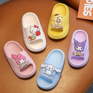 Ready Stock Malaysia Sanrio Hello Kitty My Melody Kuromi EVA Children Slipper Pompompurin Non-Slip K