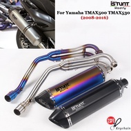 Motorcycle Exhaust Modified Full System escape DB Killer Muffler Front Link Pipe For YZF TMAX530 TMAX500 TMAX 530 2008-2