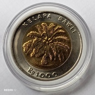 koin 1000 lama bimetal kelapa sawit baru luster gres