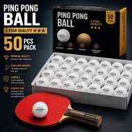50pcs 3 Star Ping Pong Ball