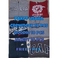 Paket Usaha Murah Thrift CrewneckHoodieJacket 10pcs 1pcs