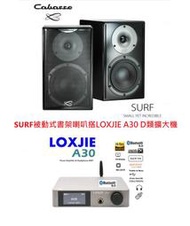 勝鋒光華喇叭專賣店-【法國Cabasse】SURF(鋼烤黑)被動式書架喇叭搭LOXJIE A30 D類擴大機~組合價