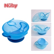 Nuby Baby Water Insulated Baby Food Bowl Spoon Set With Suction Cup Tray Cutlery For Children 4M+