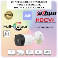 Dahua DH-HAC-B1A21-A-IL 2MP Full Color Starlight HDCVI Bullet Camera - DAHUA CCTV Camera