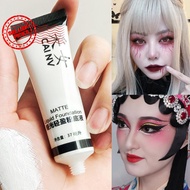Matte Foundation Blend Toner White Liquid Foundation Concealer Makeup Halloween Makeup Cosplay G0q8