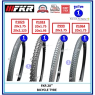 FKR BICYCLE TYRE 20" (Tayar FKR Luar Basikal Size 20"X1.75,1.95, 1 3/8, 2.125)