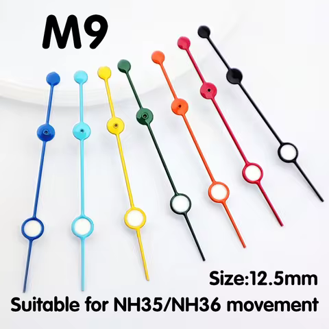 NH35 Hands Watch Seconds Hand Green Luminous Hands Watch Parts Replacement Accessories Fits NH35 NH3
