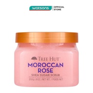 Tẩy Tế Bào Chết Cơ Thể Tree Hut Shea Sugar Scrub Moroccan Rose Tăng Đàn Hồi Và Giảm Kích Ứng Da 255g